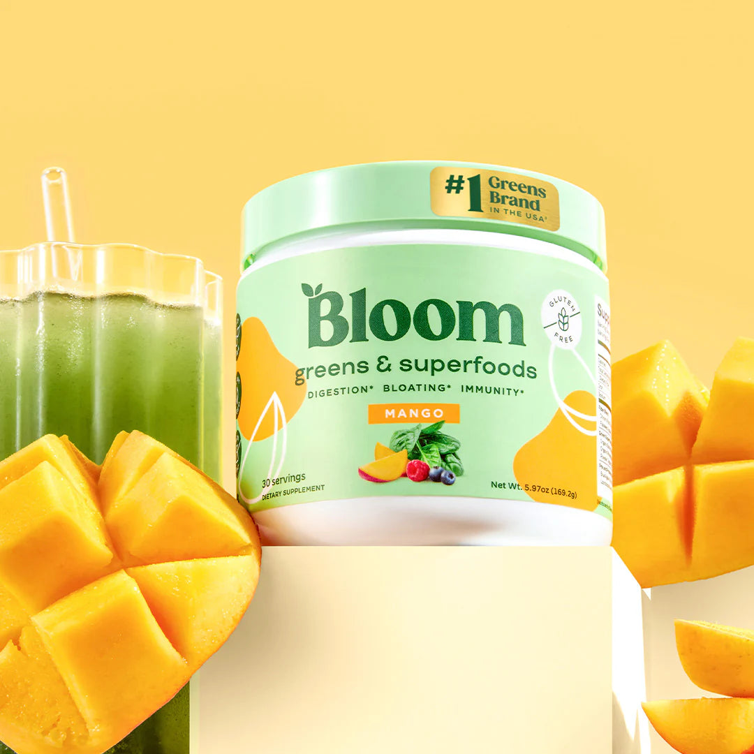 BLOOM, Greens Superfoods, Batido de vegetales en polvo 145gr