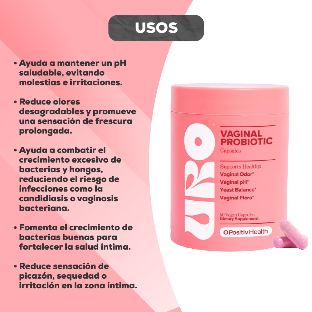 URO Probiótico Vaginal-Recupera Tu Bienestar Íntimo 🌸