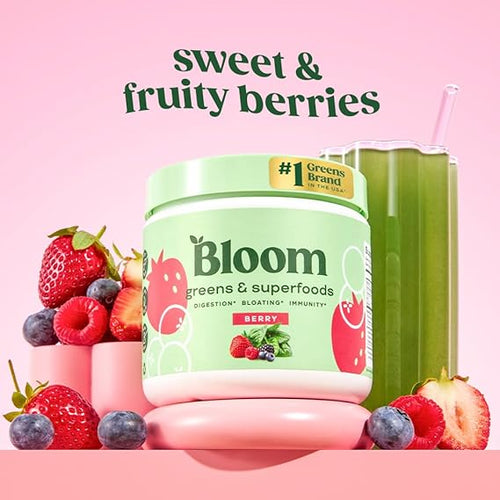 BLOOM, Greens Superfoods, Batido de vegetales en polvo 145gr