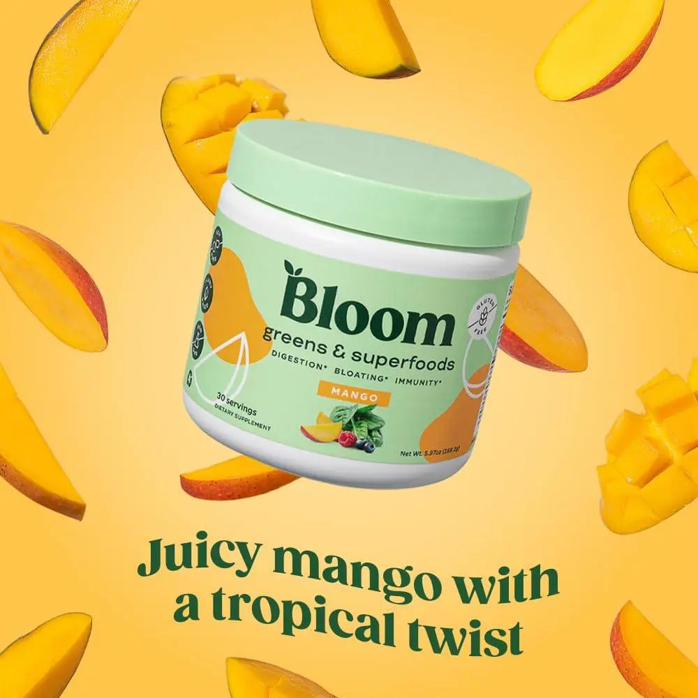 BLOOM, Greens Superfoods, Batido de vegetales en polvo 145gr