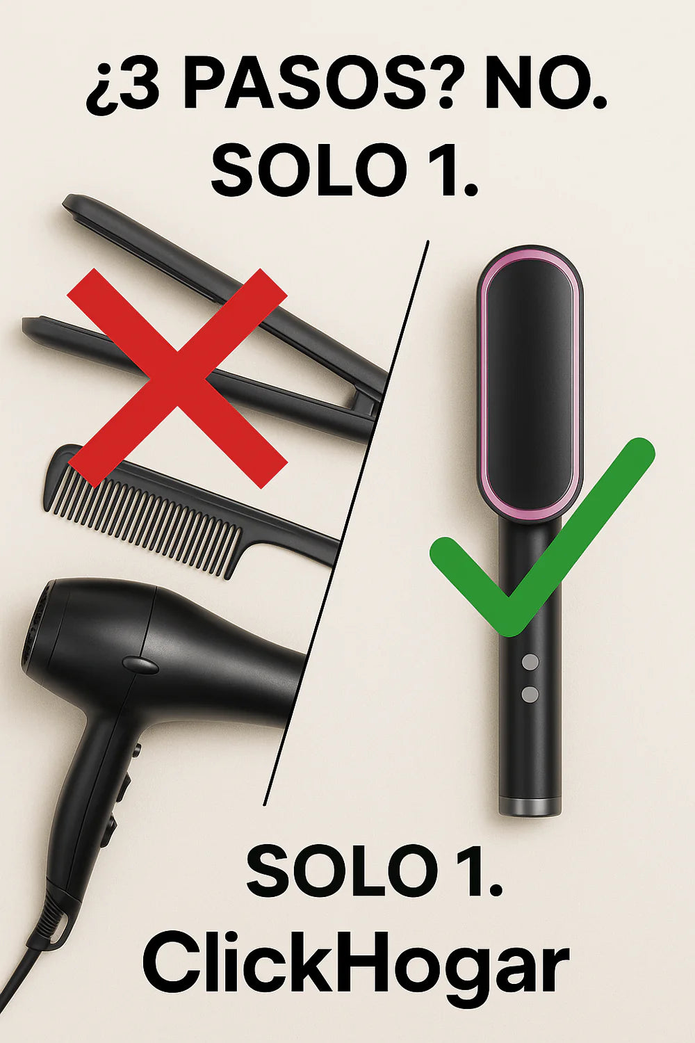 Cepillo Alisador 2 en 1 - GlowBrush