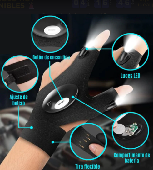 Guante LED PRO| Multiuso Nocturno